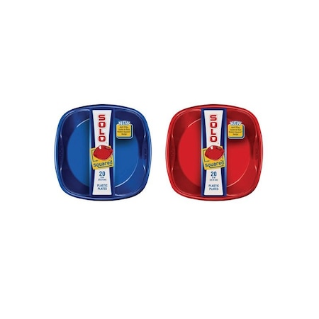 Solo Solo Plastic Everyday Square Plates 12 pk SQP920